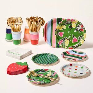 16pk Paper Party Multi Disposable Dinnerware Set - kate spade New York x Target